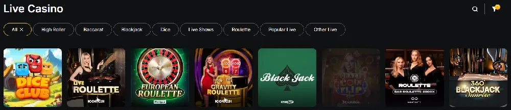WinHero Live Casino